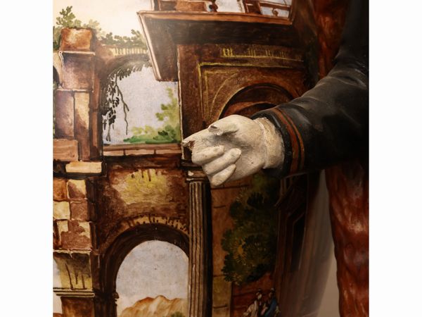 Figura lignea policroma  - Asta Una casa fiorentina. Tra tradizione e modernit Le collezioni, i dipinti, gli arredi - III  - Associazione Nazionale - Case d'Asta italiane