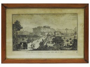 Giuseppe Zocchi : Vedute delle Ville e d'altri luoghi della Toscana 1757  - Asta Una casa fiorentina. Tra tradizione e modernit Le collezioni, i dipinti, gli arredi - III  - Associazione Nazionale - Case d'Asta italiane