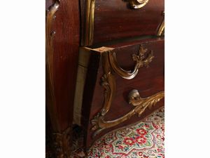 Grande cassettone in quercia scurita e bronzi dorati  - Asta Una casa fiorentina. Tra tradizione e modernit Le collezioni, i dipinti, gli arredi - III  - Associazione Nazionale - Case d'Asta italiane