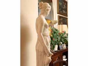 Dea Ebe, Seguace di Berthel Thorvaldsen  - Asta Una casa fiorentina. Tra tradizione e modernit Le collezioni, i dipinti, gli arredi - III  - Associazione Nazionale - Case d'Asta italiane