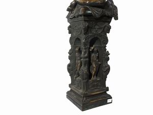 SCULTORE ITALIANO DEL XIX SECOLO : Perseo con la testa di Medusa, da Benvenuto Cellini  - Asta Una casa fiorentina. Tra tradizione e modernit Le collezioni, i dipinti, gli arredi - III  - Associazione Nazionale - Case d'Asta italiane