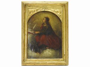 Scuola toscana - San Giovanni evangelista sull'isola di Patmos