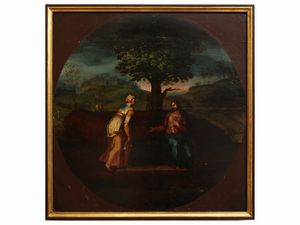 Cerchia di Marcello Venusti - Cristo e la samaritana al pozzo