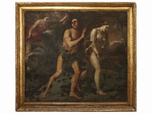 SCUOLA ROMANA - La cacciata dal Paradiso Terrestre