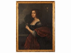 Scuola fiamminga : Ritratto di Gentiluomo in armatura e Ritratto di Gentildonna  - Asta Una casa fiorentina. Tra tradizione e modernit Le collezioni, i dipinti, gli arredi - III  - Associazione Nazionale - Case d'Asta italiane