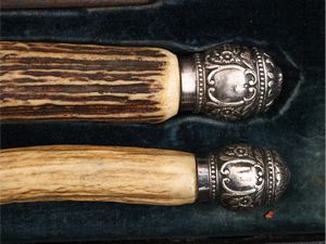 Set di posate da trinciante  - Asta Una casa fiorentina. Tra tradizione e modernit Le collezioni, i dipinti, gli arredi - III  - Associazione Nazionale - Case d'Asta italiane