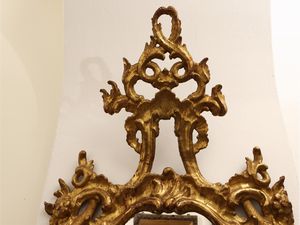 Grande ventola in legno dorato  - Asta Una casa fiorentina. Tra tradizione e modernit Le collezioni, i dipinti, gli arredi - III  - Associazione Nazionale - Case d'Asta italiane