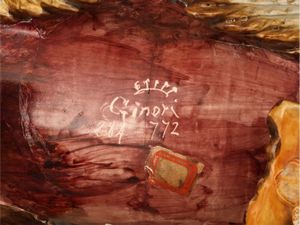 Centrotavola in terracotta invetriata, Ginori, fine del XIX/inizio del XX secolo  - Asta Una casa fiorentina. Tra tradizione e modernit Le collezioni, i dipinti, gli arredi - III  - Associazione Nazionale - Case d'Asta italiane