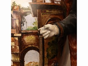 Figura lignea policroma  - Asta Una casa fiorentina. Tra tradizione e modernit Le collezioni, i dipinti, gli arredi - III  - Associazione Nazionale - Case d'Asta italiane