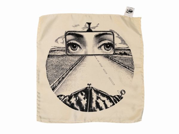 Fornasetti, 'Tema e Variazioni', Pochette in seta  - Asta Vintagemania - Associazione Nazionale - Case d'Asta italiane