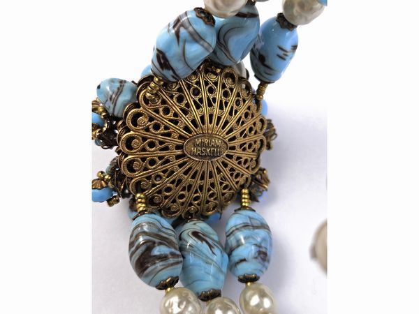 Miriam Haskell, Demi parure collana e bracciale  - Asta Vintagemania - Associazione Nazionale - Case d'Asta italiane