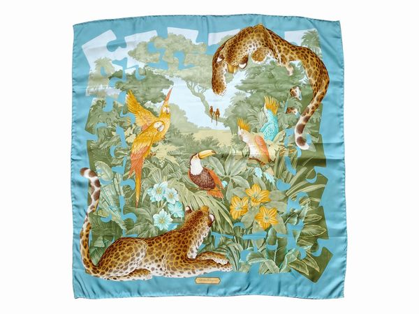 Salvatore Ferragamo, Foulard in seta  - Asta Vintagemania - Associazione Nazionale - Case d'Asta italiane