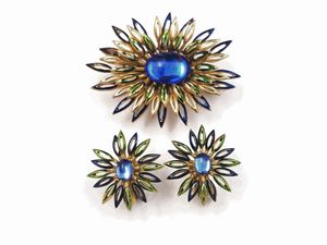 Trifari, Demi parure Starburst  - Asta Vintagemania - Associazione Nazionale - Case d'Asta italiane