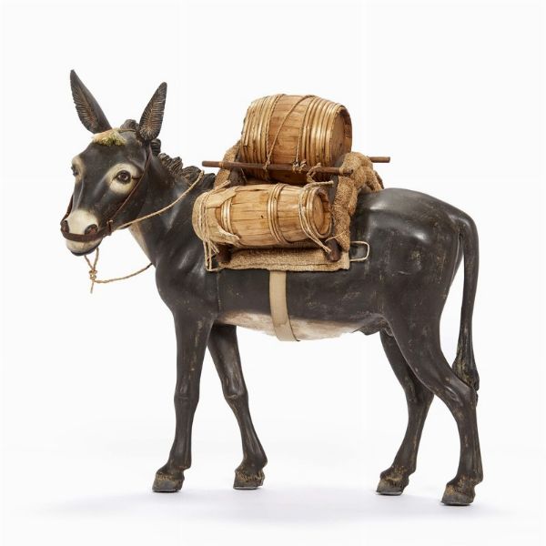 ASINO, NAPOLI, SECOLI XVIII/XIX  - Asta ASTA A TEMPO | PASTORI DA PRESEPE NAPOLETANI DA UN'IMPORTANTE COLLEZIONE TOSCANA - Associazione Nazionale - Case d'Asta italiane