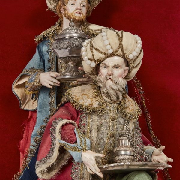 IL CORTEO DEI RE MAGI, NAPOLI, FINE SECOLO XVIII  - Asta ASTA A TEMPO | PASTORI DA PRESEPE NAPOLETANI DA UN'IMPORTANTE COLLEZIONE TOSCANA - Associazione Nazionale - Case d'Asta italiane