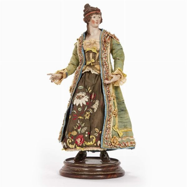 GEORGIANA, NAPOLI, SECOLI XVIII/XIX  - Asta ASTA A TEMPO | PASTORI DA PRESEPE NAPOLETANI DA UN'IMPORTANTE COLLEZIONE TOSCANA - Associazione Nazionale - Case d'Asta italiane