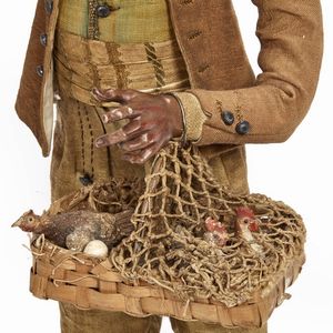 VENDITORE DI POLLI, NAPOLI, FINE SECOLO XVIII  - Asta ASTA A TEMPO | PASTORI DA PRESEPE NAPOLETANI DA UN'IMPORTANTE COLLEZIONE TOSCANA - Associazione Nazionale - Case d'Asta italiane