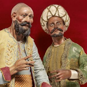 ORIENTALE CON TURBANTE, NAPOLI, FINE SECOLI XVIII  - Asta ASTA A TEMPO | PASTORI DA PRESEPE NAPOLETANI DA UN'IMPORTANTE COLLEZIONE TOSCANA - Associazione Nazionale - Case d'Asta italiane