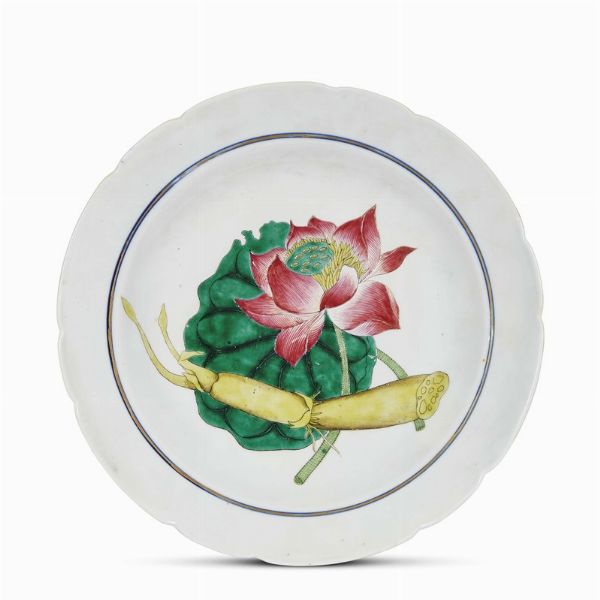 COPPIA DI PIATTI, CINA, DINASTIA QING, SEC. XIX-XX  - Asta Arte Orientale - Associazione Nazionale - Case d'Asta italiane