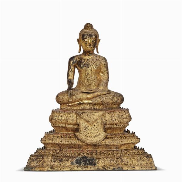 SCULTURA, TAILANDIA, SEC. XIX  - Asta Arte Orientale - Associazione Nazionale - Case d'Asta italiane