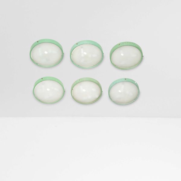 STILNOVO : Sei lampade a parete o plafone  - Asta Design - Associazione Nazionale - Case d'Asta italiane