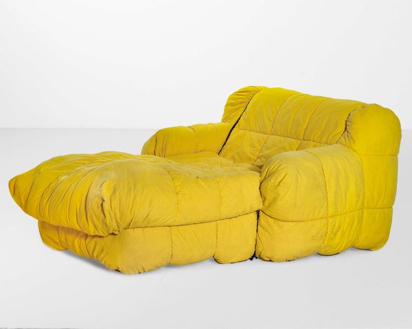 CINI BOERI : Poltrona chaise longue mod. Strips  - Asta Design - Associazione Nazionale - Case d'Asta italiane