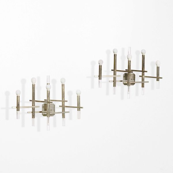 SCIOLARI : Due lampade a parete  - Asta Design - Associazione Nazionale - Case d'Asta italiane