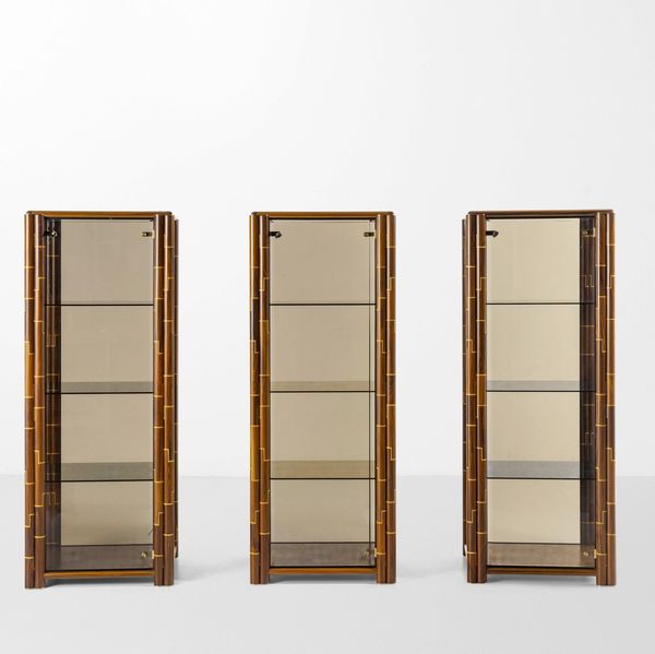 AFRA E TOBIA SCARPA : Set di tre mobili contenitori  - Asta Design - Associazione Nazionale - Case d'Asta italiane