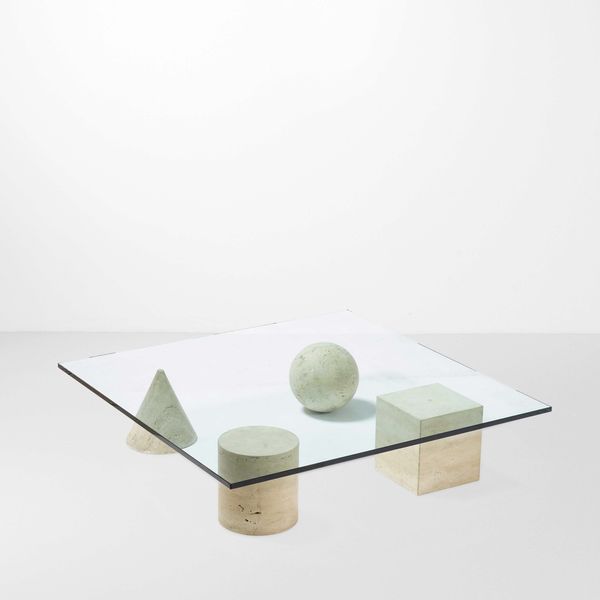 Massimo e Lella Vignelli : Tavolo basso mod. Metafora  - Asta Design - Associazione Nazionale - Case d'Asta italiane
