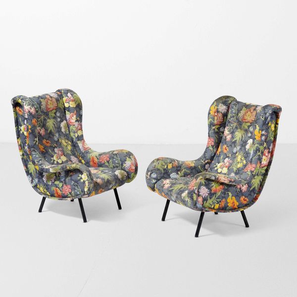 MARCO ZANUSO : Due poltrone mod. Senior  - Asta Design - Associazione Nazionale - Case d'Asta italiane