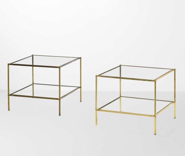 Corrado Corradi dell’Acqua : Due tavoli bassi mod. T12 Montecarlo  - Asta Design - Associazione Nazionale - Case d'Asta italiane