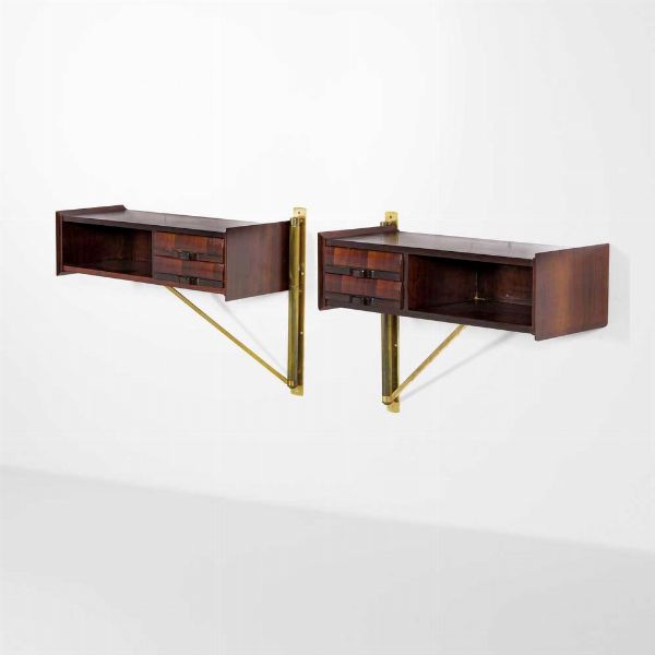 OSVALDO BORSANI : Due comodini  - Asta Design - Associazione Nazionale - Case d'Asta italiane