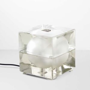 ALESSANDRO MENDINI - Lampada da tavolo mod. Cubosfera