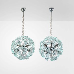 CRISTAL ART - Due lampade a sospensione