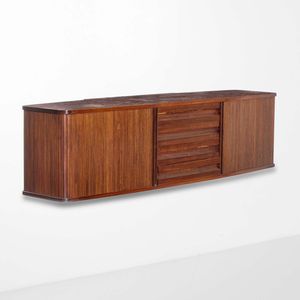 OSVALDO BORSANI - Mobile contenitore a parete.