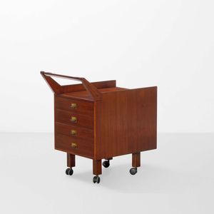 FRANCO ALBINI - Cassettiera mobile girevole