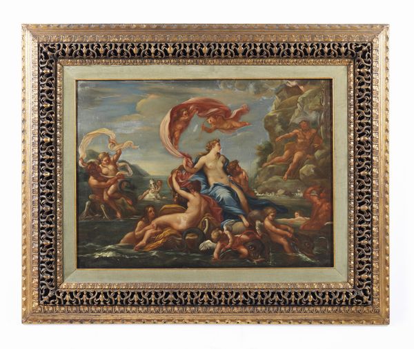 ARTISTA ROMANO DEL XVIII SECOLO : Il trionfo di Galatea  - Asta Asta 432 | ARTE ANTICA E DEL XIX SECOLO Tradizionale - Associazione Nazionale - Case d'Asta italiane