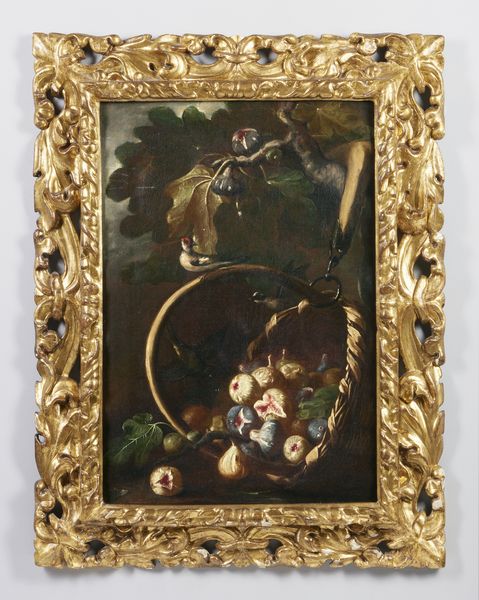 REALFONSO TOMMASO (1677 - 1743 circa) : Natura morta con cesto di fichi e cardellini  - Asta Asta 432 | ARTE ANTICA E DEL XIX SECOLO Tradizionale - Associazione Nazionale - Case d'Asta italiane