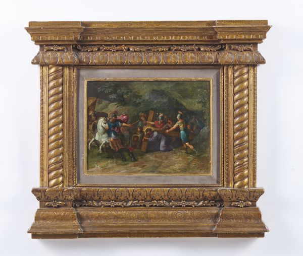 ARTISTA DEL XVII SECOLO : Ges cade sotto il peso della croce  - Asta Asta 432 | ARTE ANTICA E DEL XIX SECOLO Tradizionale - Associazione Nazionale - Case d'Asta italiane
