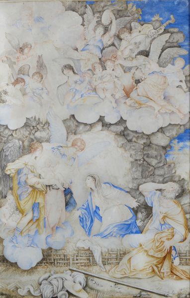 ARTISTA FRANCESE DEL XVII SECOLO : Coppia di dipinti raffiguranti gli angeli che porgono alla Vergine il Bambino e La circoncisione del Bambino  - Asta Asta 432 | ARTE ANTICA E DEL XIX SECOLO Tradizionale - Associazione Nazionale - Case d'Asta italiane