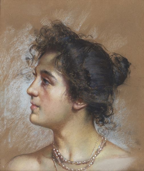 MICHETTI FRANCESCO PAOLO (1851 - 1929) : Attribuito a. Ritratto di donna di profilo  - Asta Asta 432 | ARTE ANTICA E DEL XIX SECOLO Tradizionale - Associazione Nazionale - Case d'Asta italiane