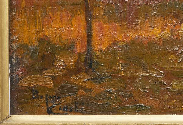 CIARDI BEPPE (1875 - 1932) : Pascolo al tramonto  - Asta Asta 432 | ARTE ANTICA E DEL XIX SECOLO Tradizionale - Associazione Nazionale - Case d'Asta italiane