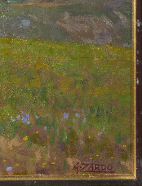 ZARDO ALBERTO (1876 - 1959) : Paesaggio montano con pastori e pecore  - Asta Asta 432 | ARTE ANTICA E DEL XIX SECOLO Tradizionale - Associazione Nazionale - Case d'Asta italiane