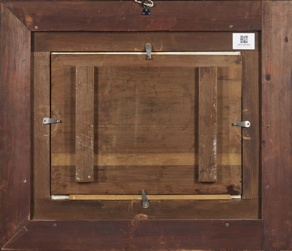 KNAUS LUDWIG (1829 - 1910) : Attribuito a. Dietro il sipario  - Asta Asta 432 | ARTE ANTICA E DEL XIX SECOLO Tradizionale - Associazione Nazionale - Case d'Asta italiane