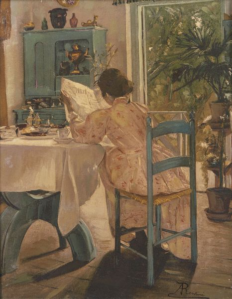 RONTINI ALESSANDRO (1854 - 1933) : La colazione  - Asta Asta 432 | ARTE ANTICA E DEL XIX SECOLO Tradizionale - Associazione Nazionale - Case d'Asta italiane