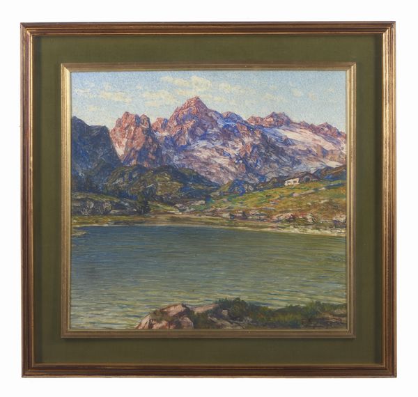 TOGNI EDOARDO (1884 - 1962) : Al laghetto di campo, Valle di Fumo  - Asta Asta 432 | ARTE ANTICA E DEL XIX SECOLO Tradizionale - Associazione Nazionale - Case d'Asta italiane