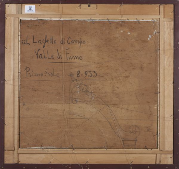 TOGNI EDOARDO (1884 - 1962) : Al laghetto di campo, Valle di Fumo  - Asta Asta 432 | ARTE ANTICA E DEL XIX SECOLO Tradizionale - Associazione Nazionale - Case d'Asta italiane