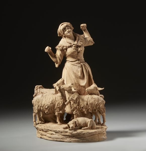 VACCARO GIACOMO (1847 - 1931) : Pastorella con gregge  - Asta Asta 432 | ARTE ANTICA E DEL XIX SECOLO Tradizionale - Associazione Nazionale - Case d'Asta italiane