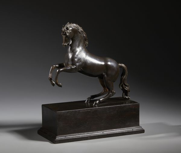 BRONZISTA DEL XIX SECOLO : Cavallo rampante  - Asta Asta 432 | ARTE ANTICA E DEL XIX SECOLO Tradizionale - Associazione Nazionale - Case d'Asta italiane