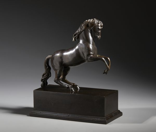 BRONZISTA DEL XIX SECOLO : Cavallo rampante  - Asta Asta 432 | ARTE ANTICA E DEL XIX SECOLO Tradizionale - Associazione Nazionale - Case d'Asta italiane